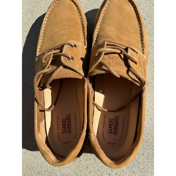 Samuel Hubbard Olema Moc – Nutmeg Nubuck Leather Boat Shoes – Men\'s Size 12 M main image 4